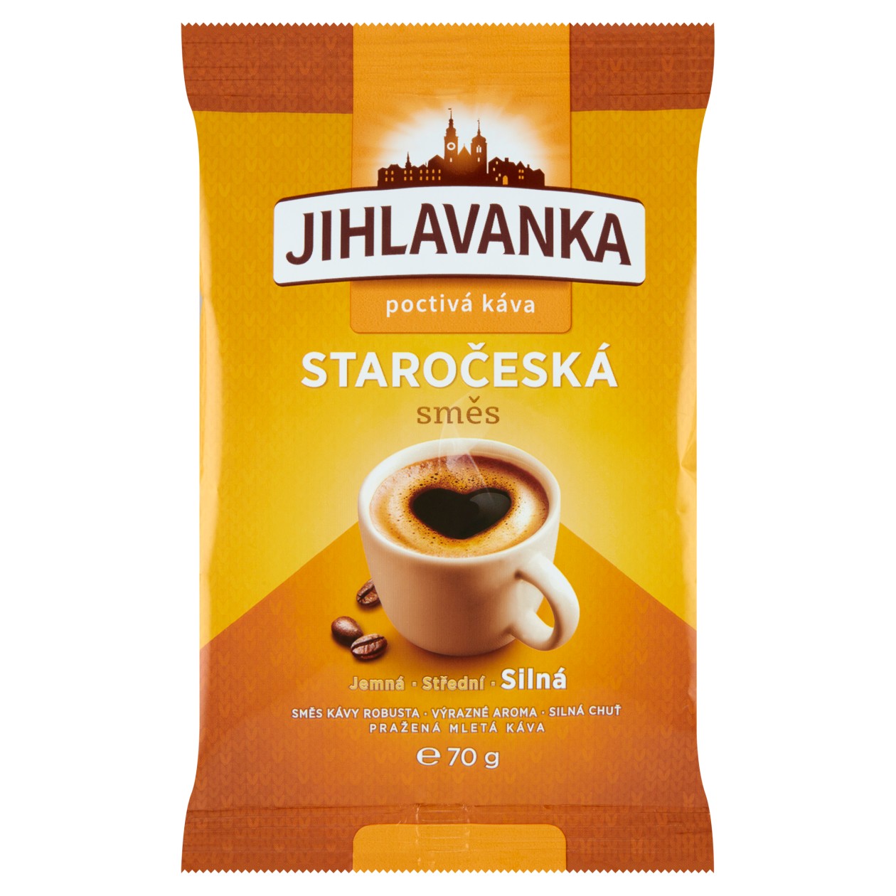 Jihlavanka Staročeská Směs Pražená mletá Káva 70g
