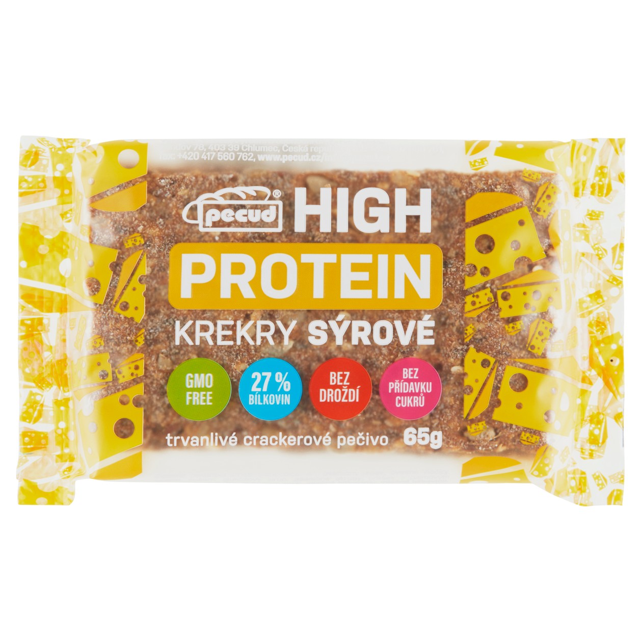 Pecud High Protein Crackers Cheese 65g
