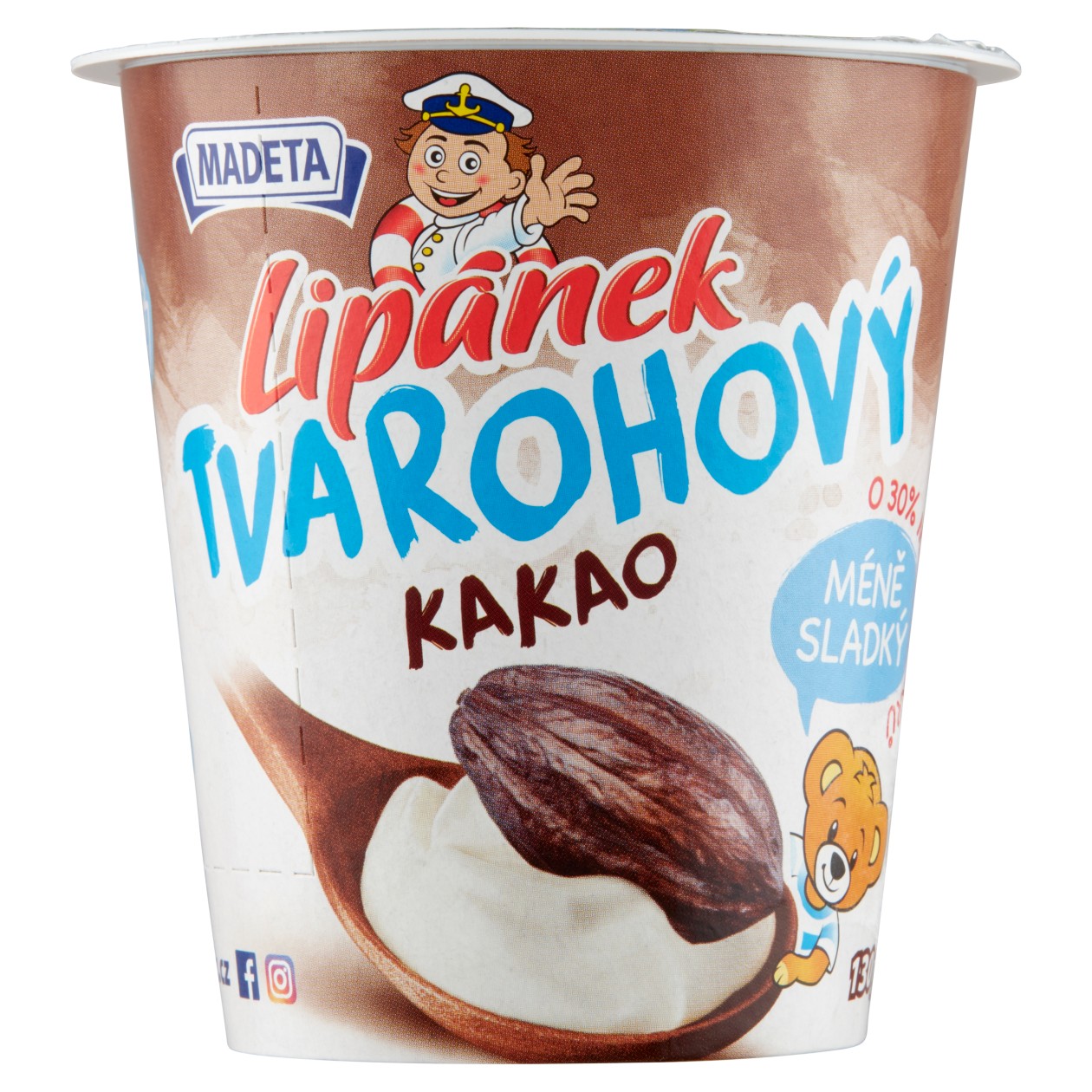 Madeta Lipánek Tvarohový Kakao 130g