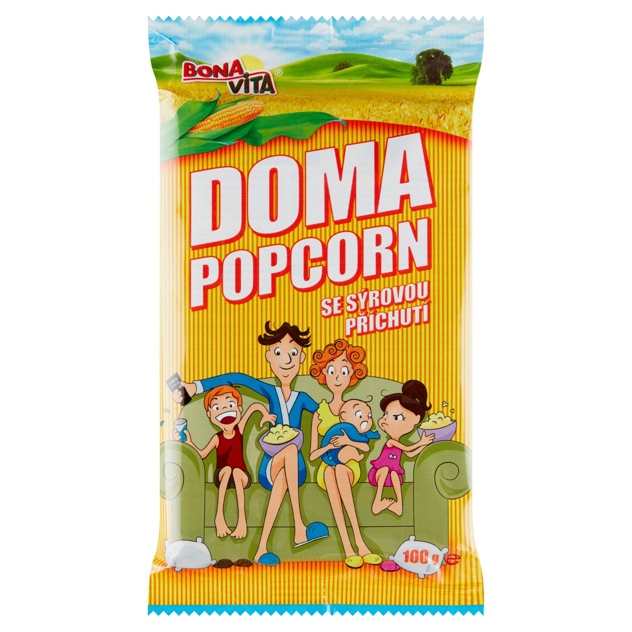 Bona Vita Doma Popcorn Se Sýrovou Příchutí 100g