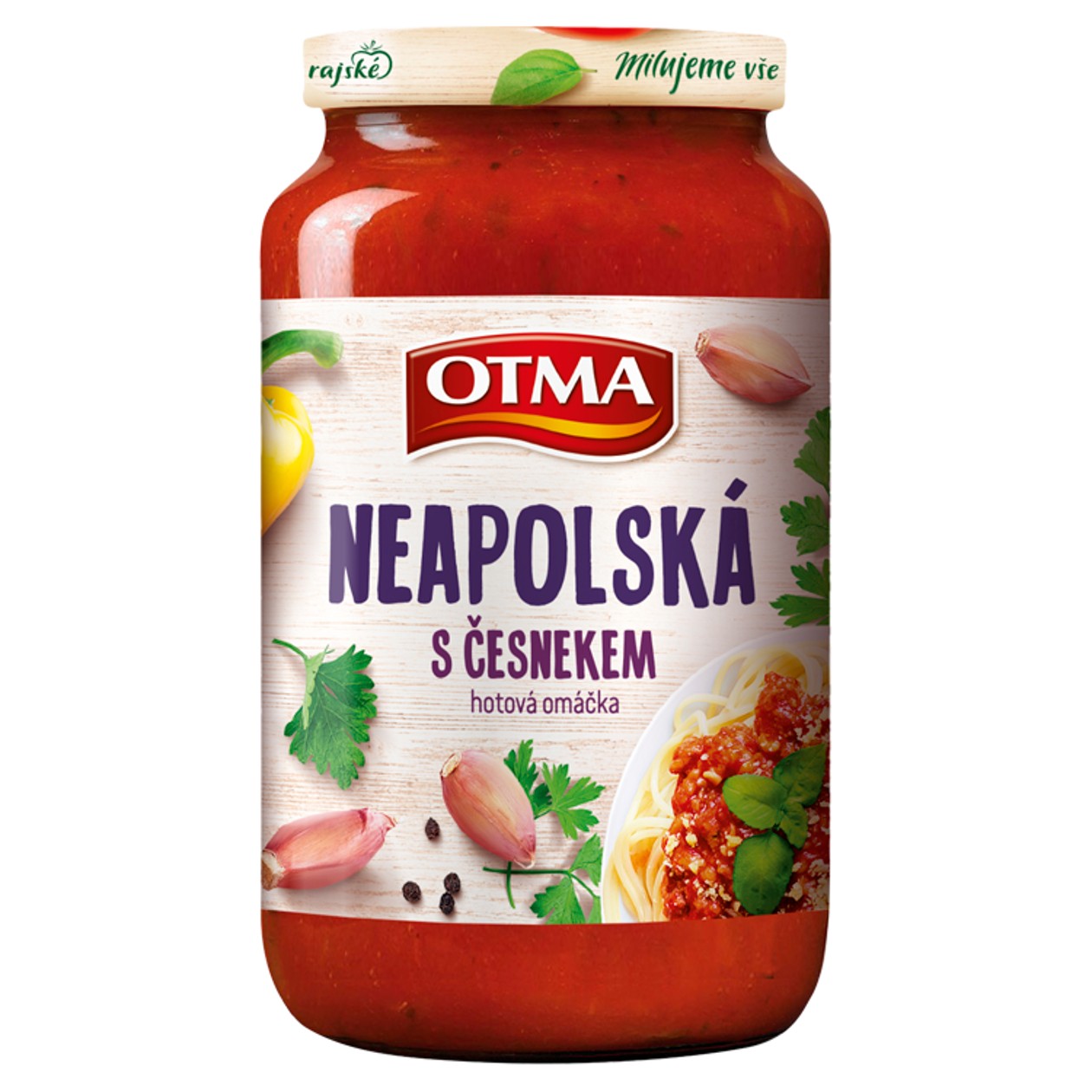 Otma Neapolská S Česnekem Hotová Omáčka 350g