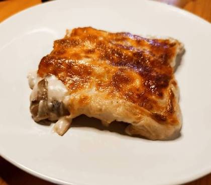 Canelloni Di Pollo e Funghi