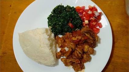 Ugali with Liver
