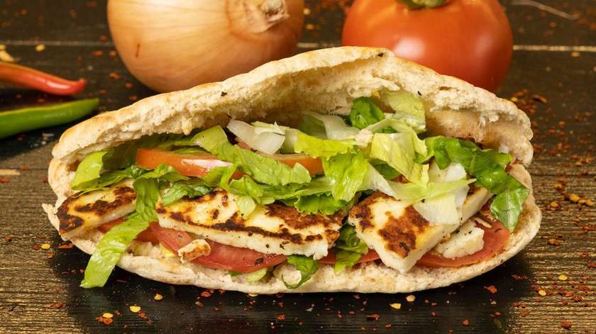 Halloumi & Fries In Pitta