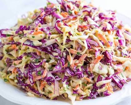 White Cabbage Raw Side Salad