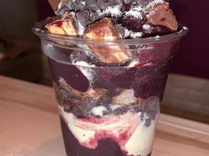 Açaí trufado com gelado