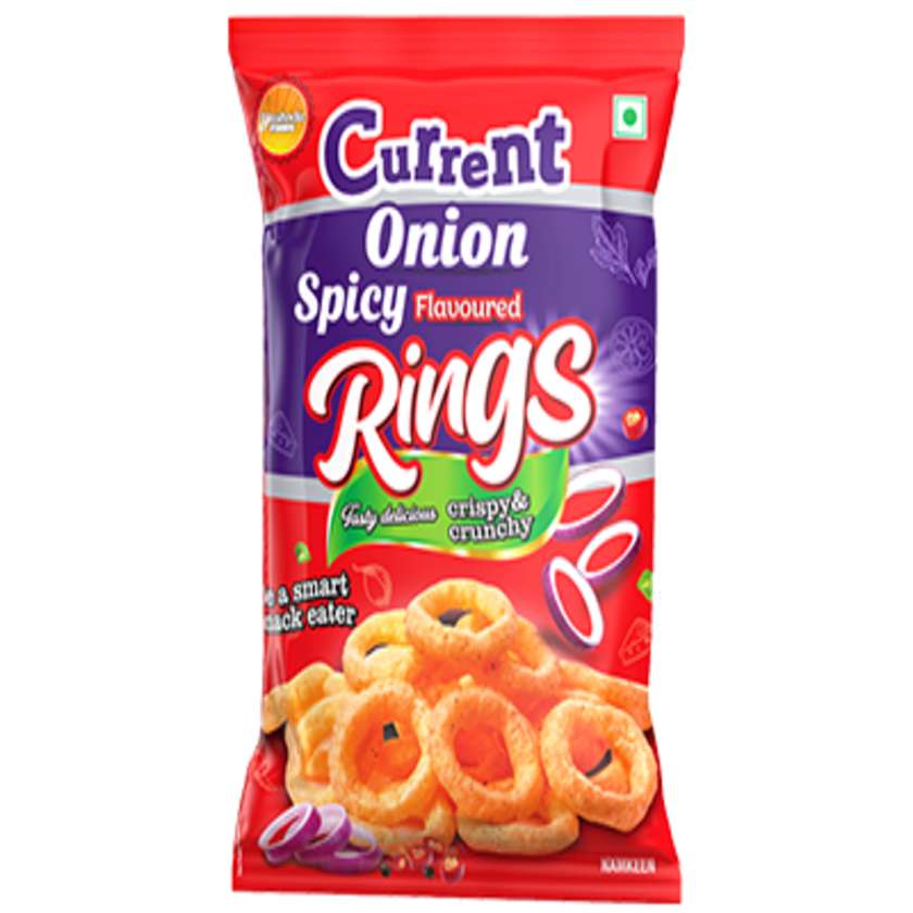 Current Onion Spicy Flavoured Rings 50g