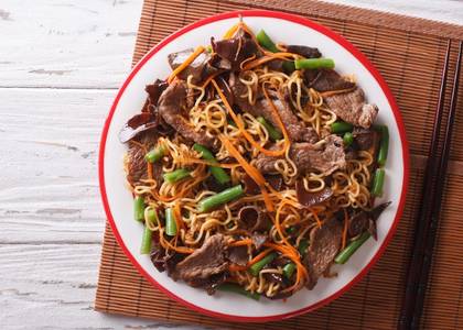 Chinese Noodles with Beef