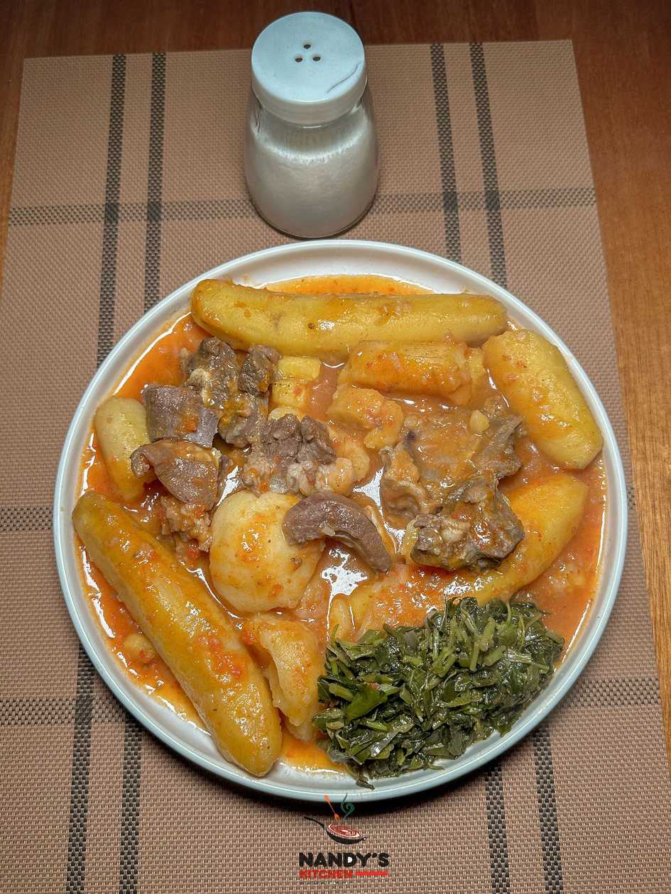 Matoke & Smoked Beef Groundnuts
