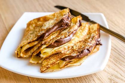 Chocolate crepes