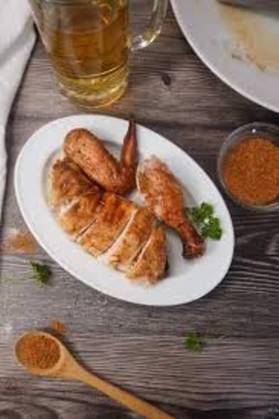 White Posho & Boiled Smoked Chicken