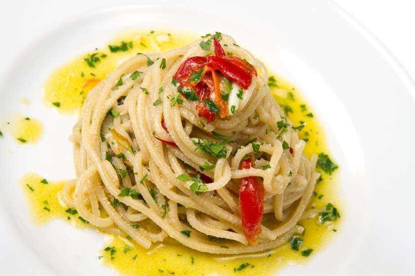 Aglio olio e peperoncino pasta