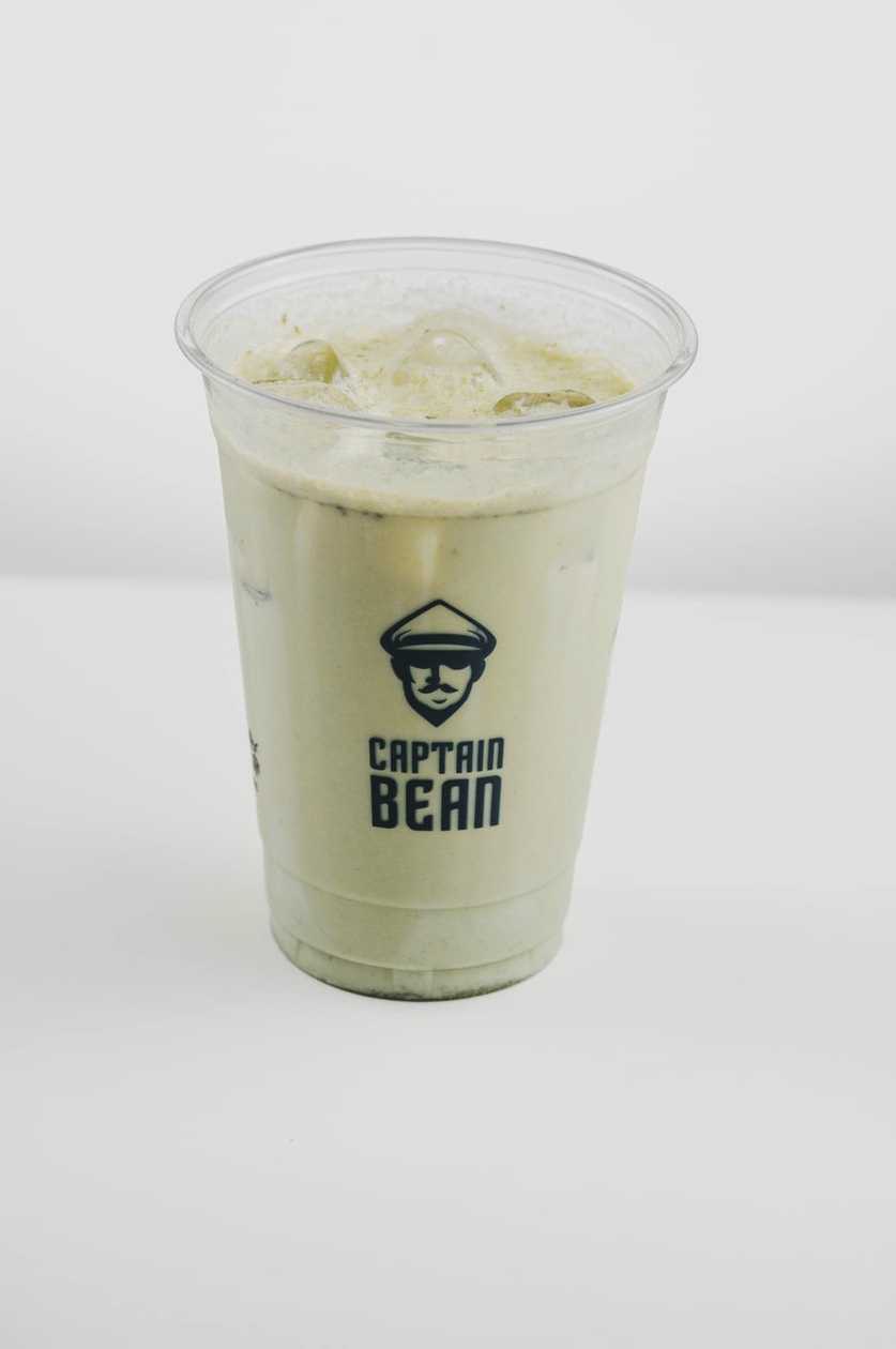 Iced matcha latte