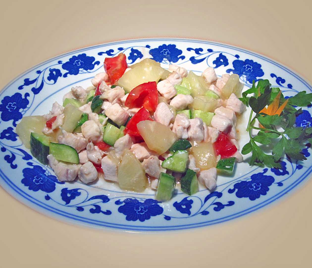Chicken with fragrant pineapple