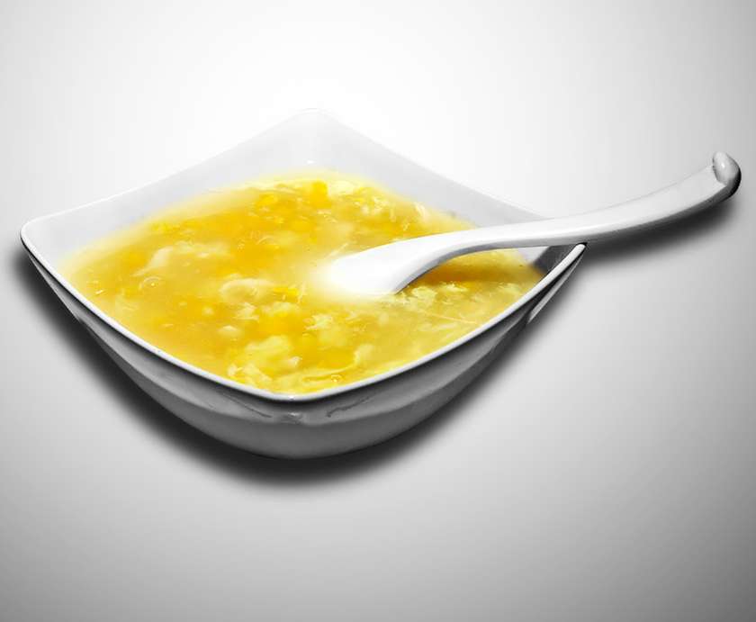 Corn soup with egg