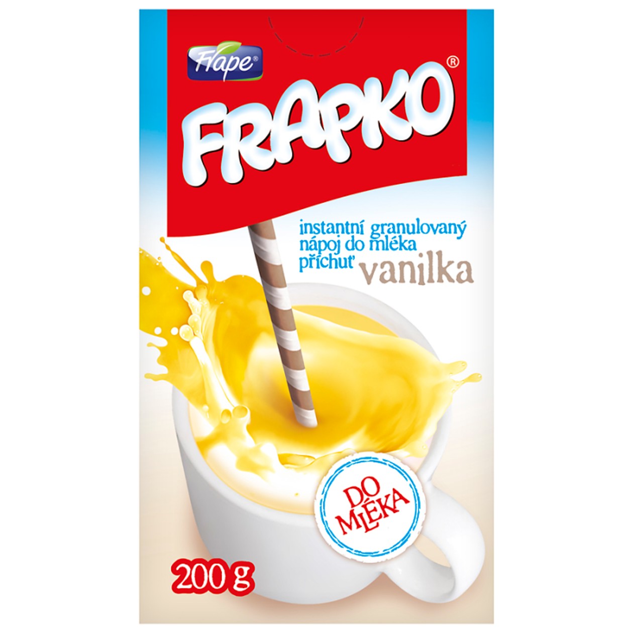 Frape Frapko Instantní granulovaný Nápoj Do mléka Vanilka