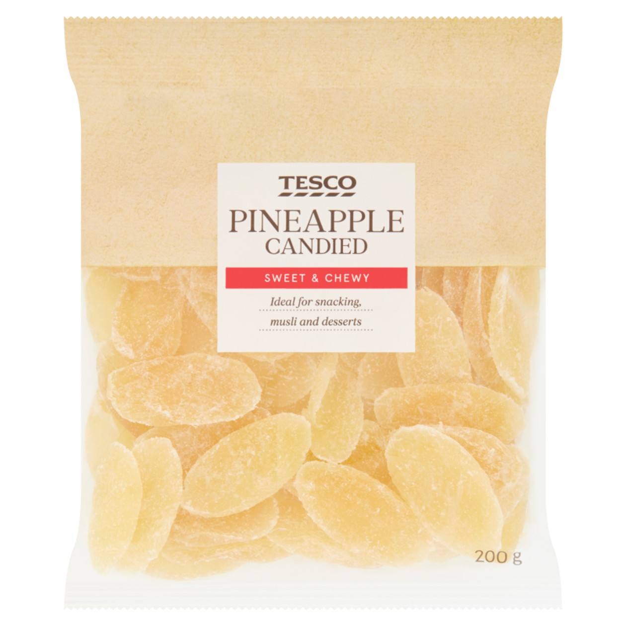 Tesco Ananas Plátky 200g
