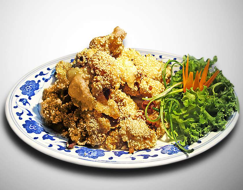 Chicken with swsame