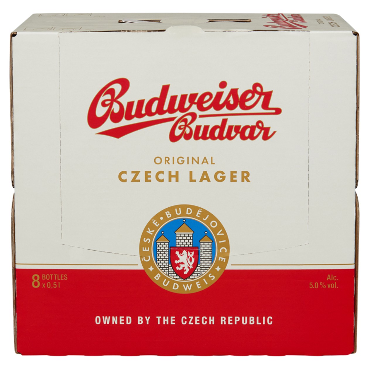Budweiser Budvar Original Pivo Ležák Světlé 8 X 0,5L