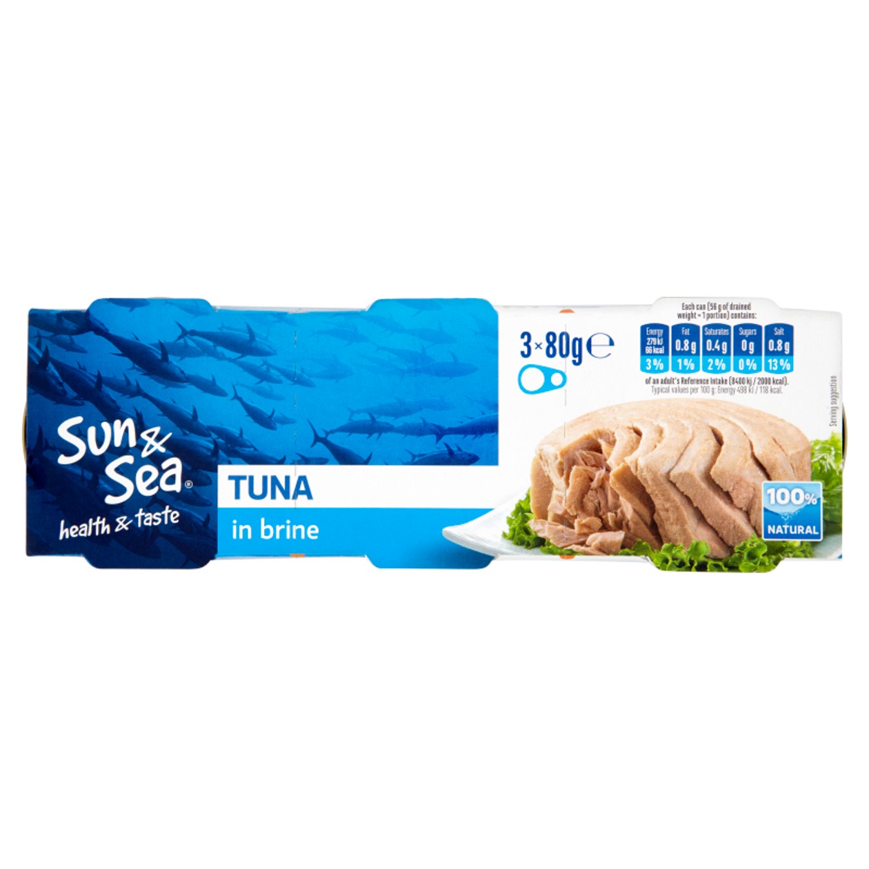 Sun & Sea Tuňák Ve Vlastní Šťávě 3 X 80g