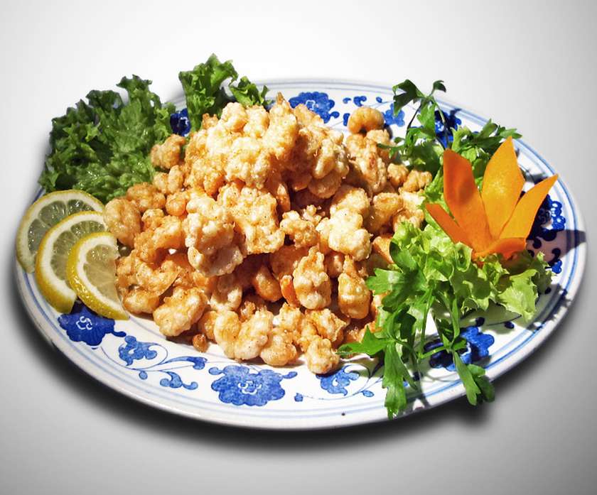 Breaded shelled shrimp