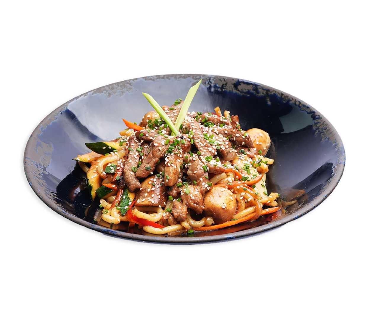 7. Kiaulienos WOK su saldžiarūgščiu padažu ir kvietiniais makaronais