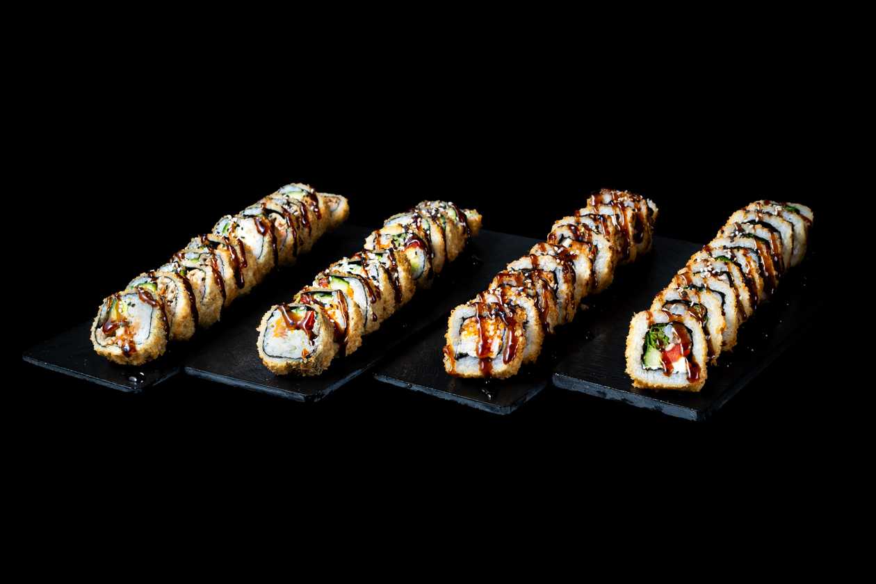 Fried sushi platter P4
