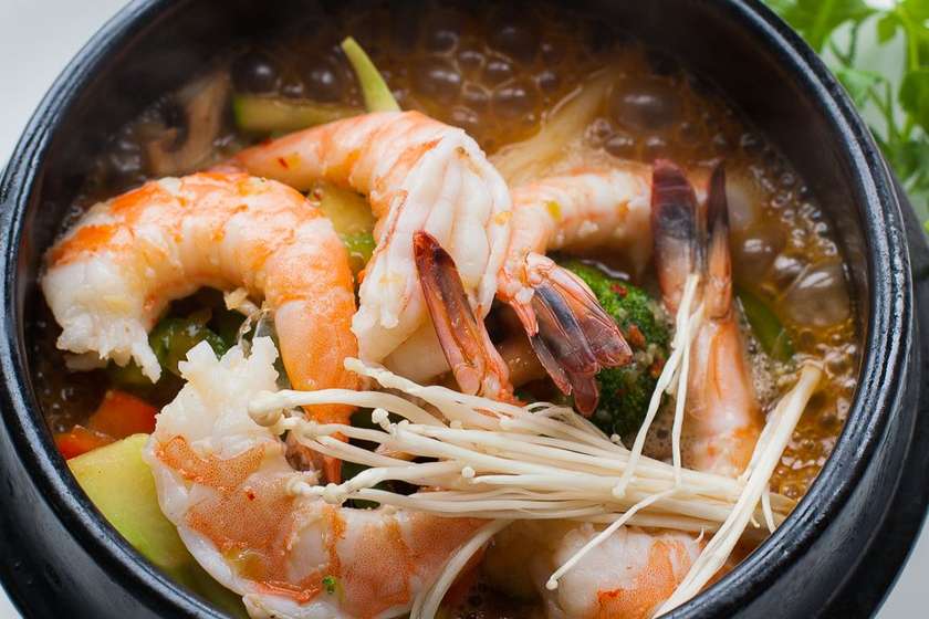 Shrimps with Butter and Lemongrass