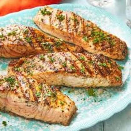 Grilled salmon