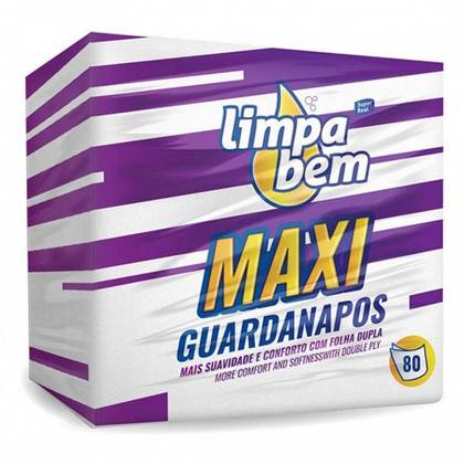 Limpa bem Maxi 80 Napkins