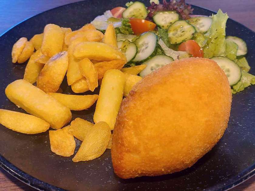 Chicken Kiev with cheese