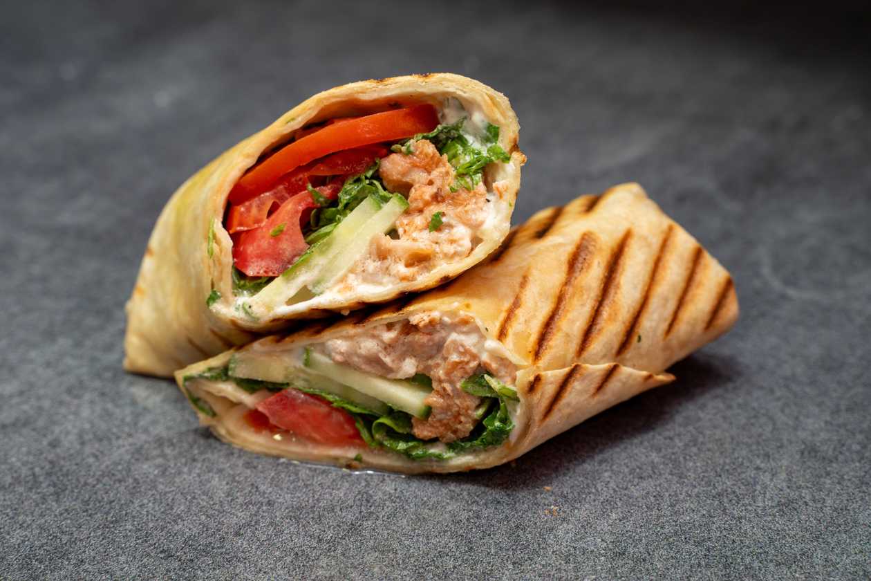 Salmon & Cream Cheese Wrap