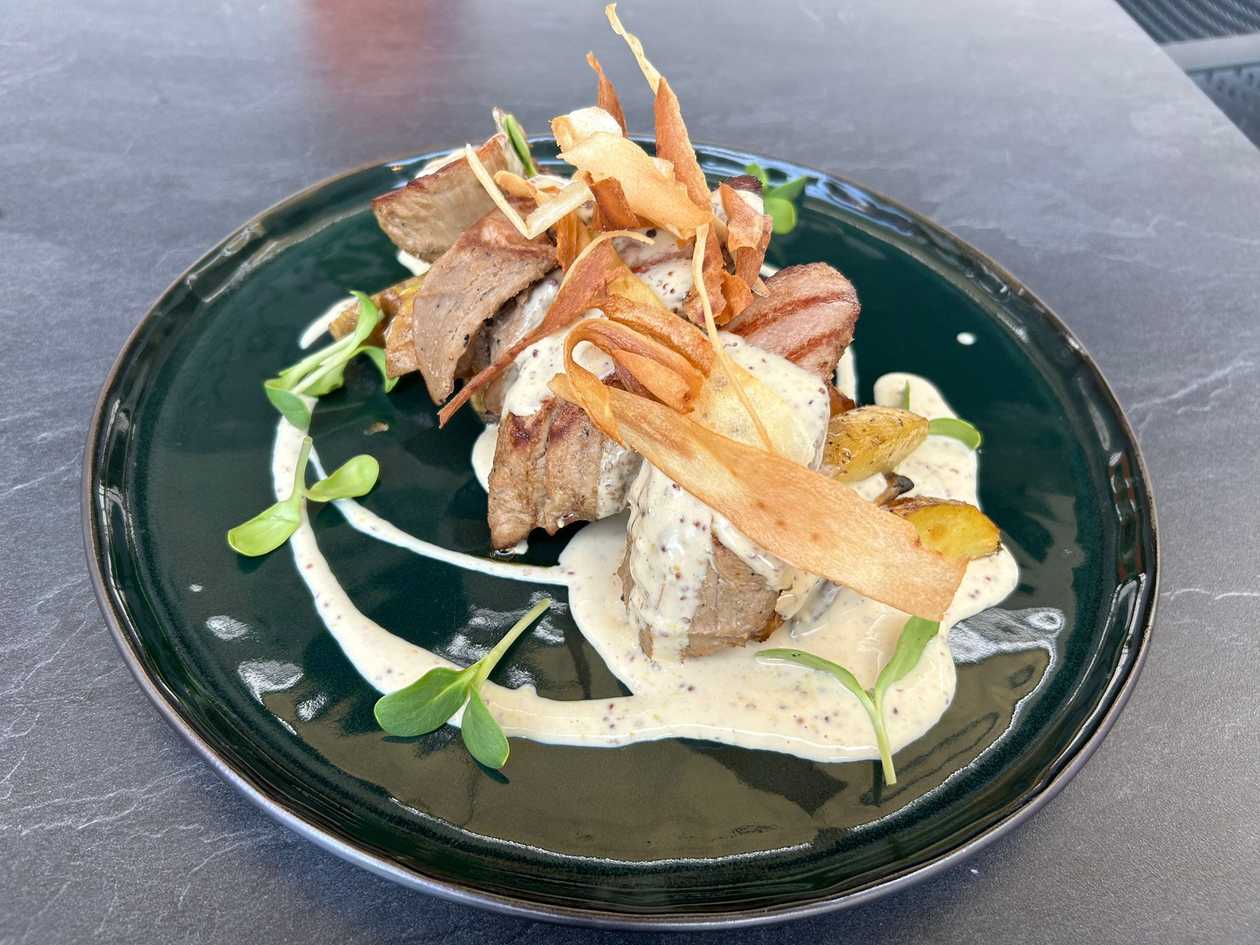 Slow cooked pork loin
