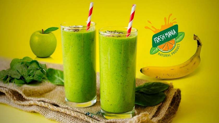 Detox Smoothie Apple - Banana - Lemon 400 ml.