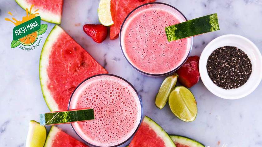Watermelon Strawberry Smoothie - 400 ml.