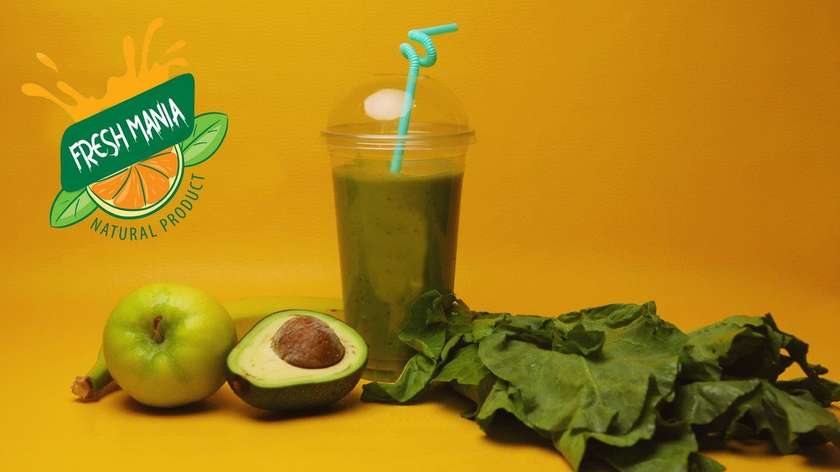 Avocado-Banana-Apple-Spinach Smoothie 400 ml.