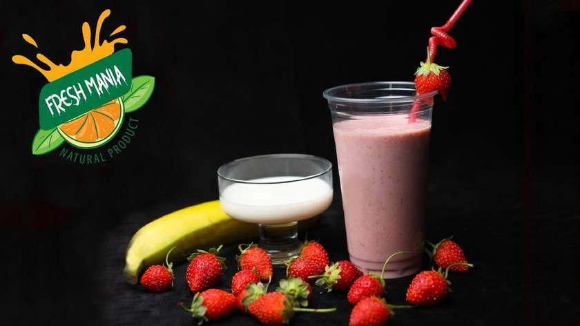Strawberry-Banana Smoothie 400ml.