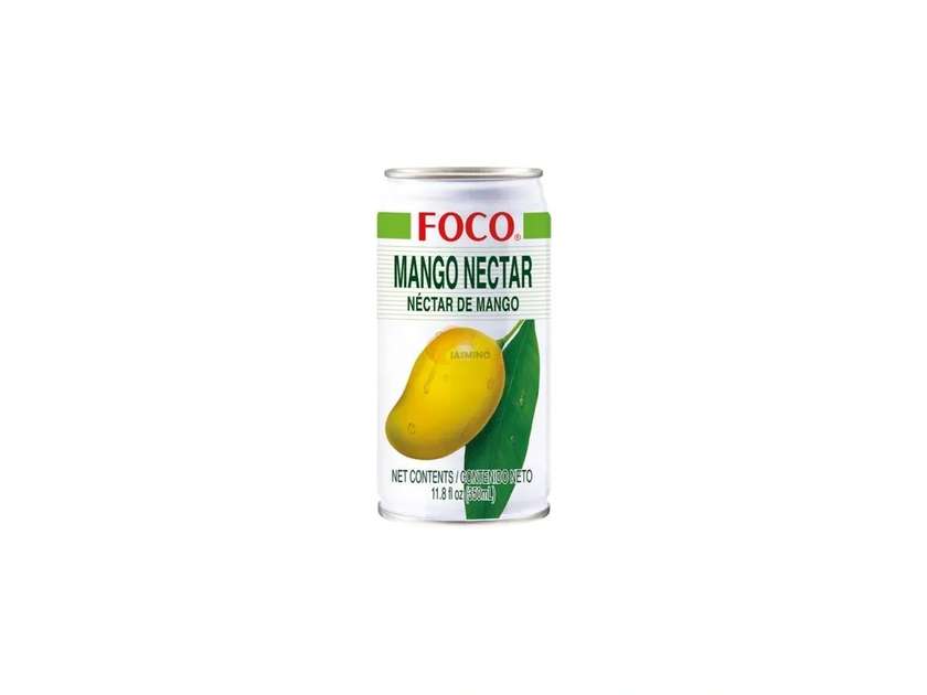 Foco mango nectar juice in a can