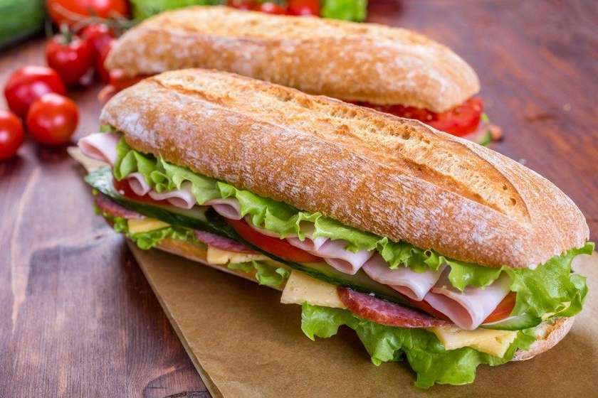Ciabatta Ham and Pepperoni