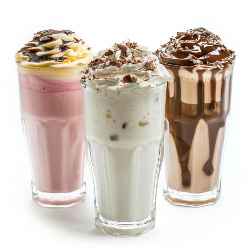 Ice cream and milkshakes