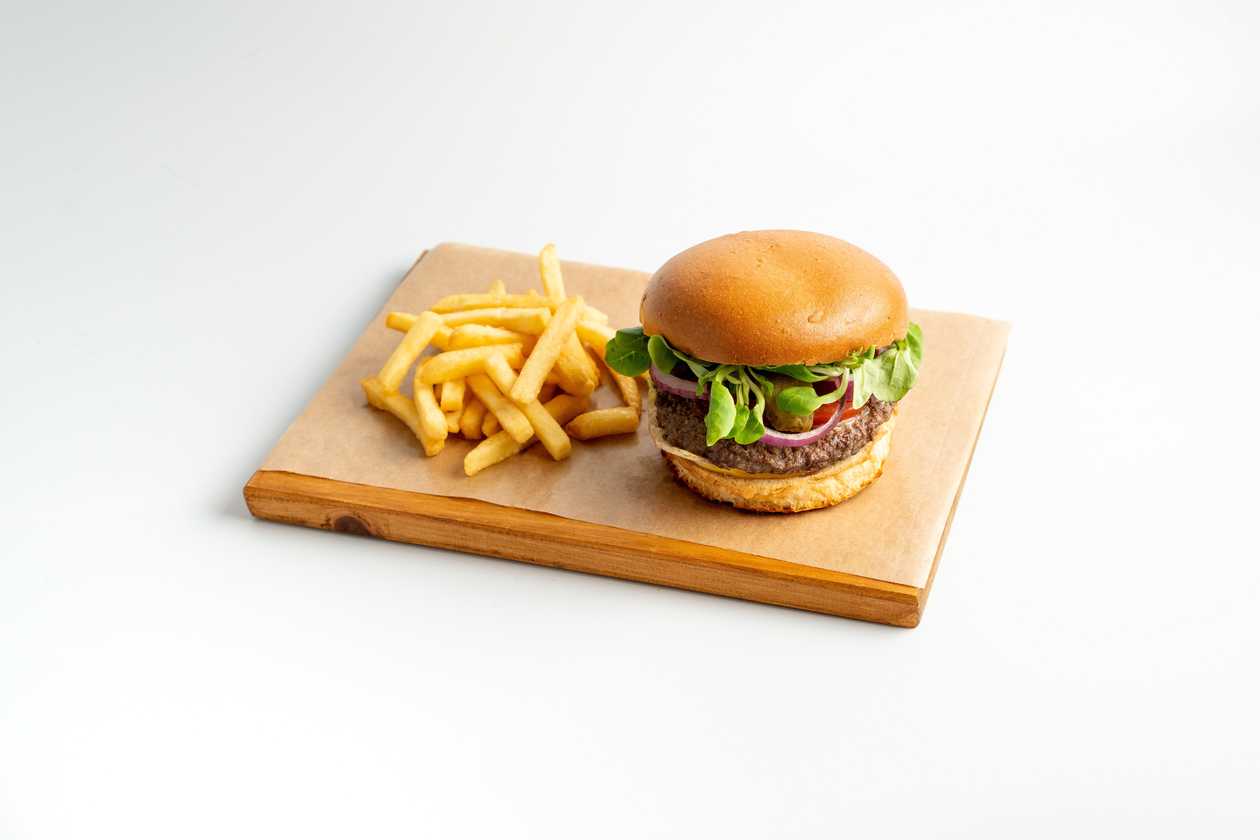 Classic Burger with Fries or Salad