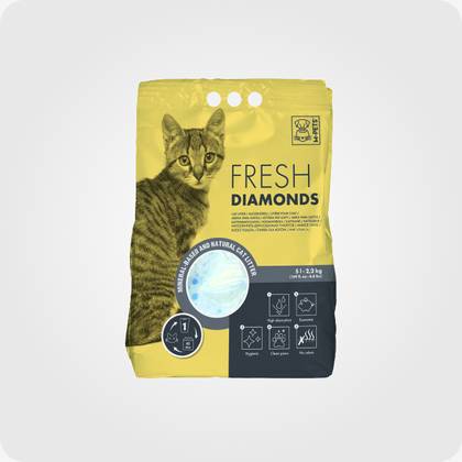 FRESH DIAMONDS SILICA - Cat Litter 5L