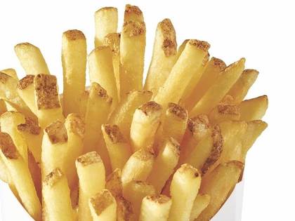 Porção grande de fritas