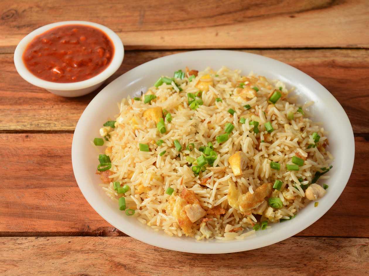 Fried rice with chicken