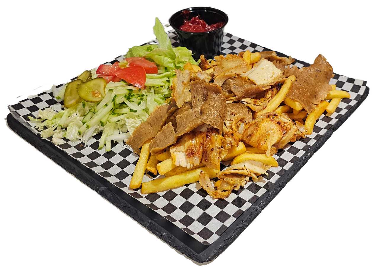 Kebab on a plate