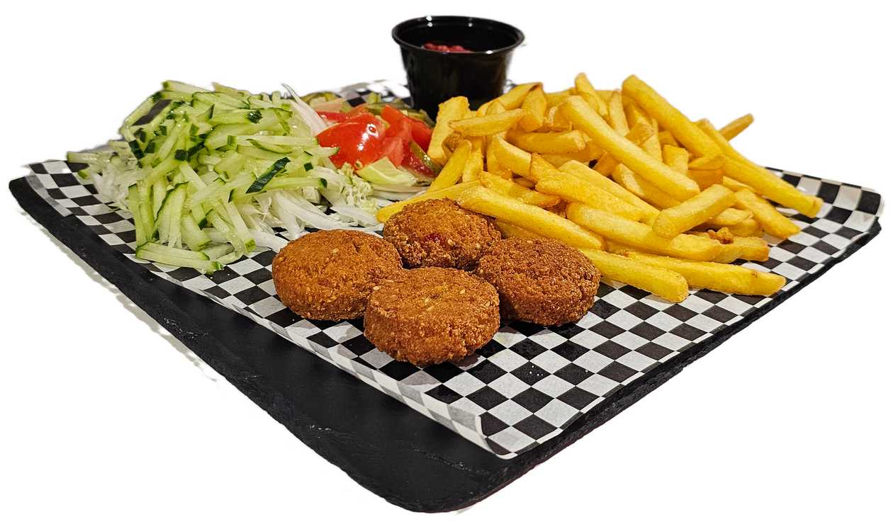 Falafels on a plate