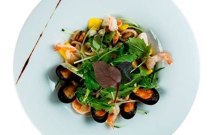 Королівський салат із морепродуктами