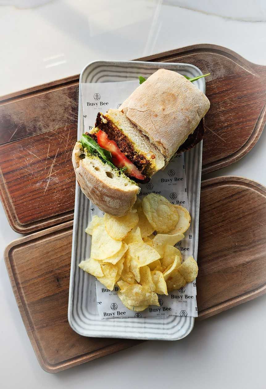 Panko Aubergine Ciabatta