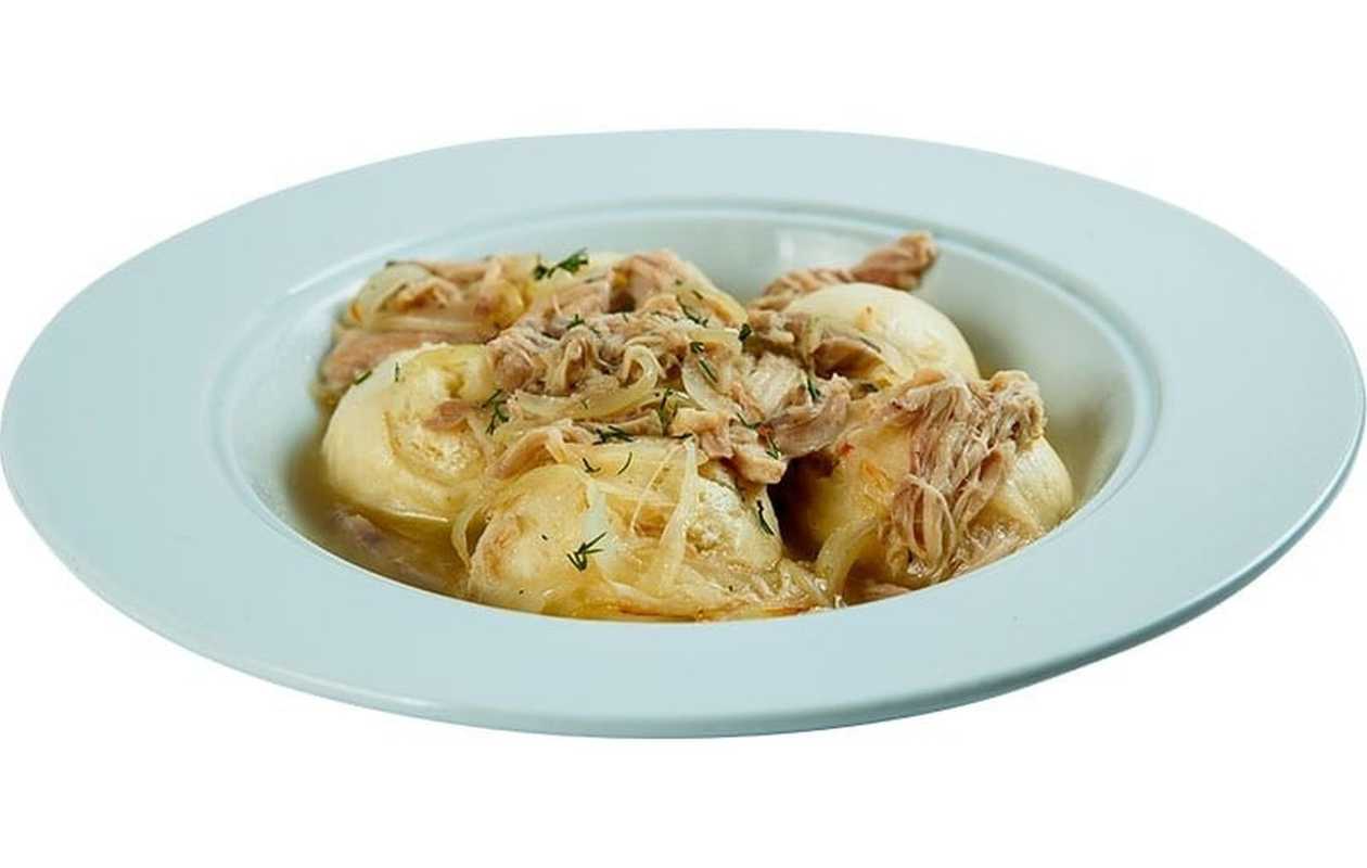 Галушки з куркою по-домашньому