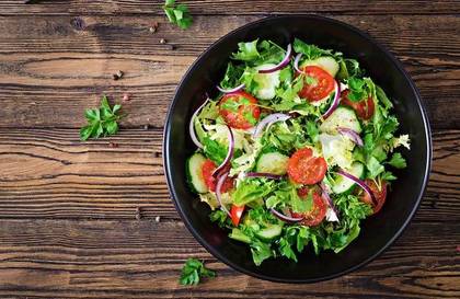 Fresh green salad